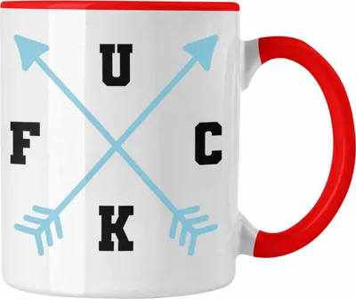 Produktbild von Trendation - F*** Tasse Geschenk Lustige Tasse Spruch Geschenkidee Neues Zuhause (Rot)