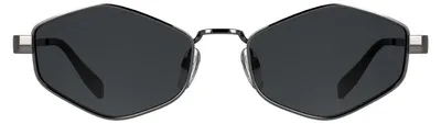 Produktbild von KARL LAGERFELD Women's Sunglasses KL365S - Dark Silver with Solid Smoke Lens