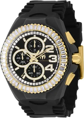 Obrázek produktu pro TechnoMarine Cruise TM-121187 Pánské Hodinky - Quartz Hnutí - Nerezová Ocel s Černým Ciferníkem - 45 mm