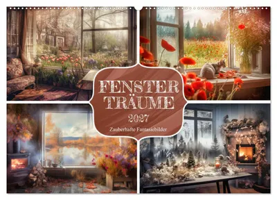 Produktbild von Fensterträume (Wandkalender 2027 DIN A2 quer), CALVENDO Monatskalender