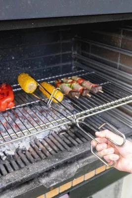 Productafbeelding van Barbecuetang van roestvrij staal - 45 x 9 x 1,4 cm