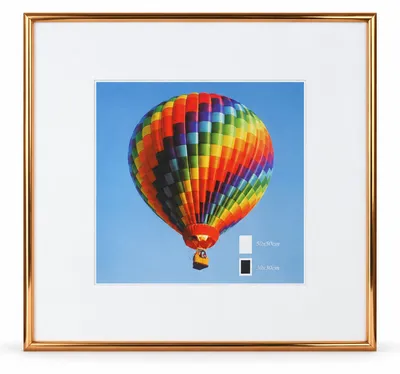 Produktbild von Ideal Life Kunststoff Bilderrahmen Wanddeko Collage Poster Bilder Foto Rahmen - Farbe: Kupfer | Format: 50x50