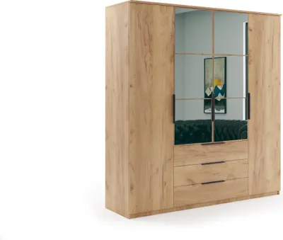 Obrázek produktu pro FurMeb24  atn­ sk­ˆ FLORENCJA 200X245 cm  atn­ sk­ˆ se zrcadlem - Craft Gold