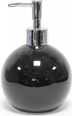 Produktbild von Seifenspender BULLEA Keramik schwarz 9,7x16cm