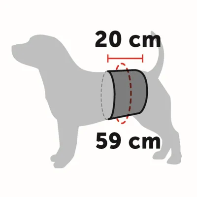 Produktbild von Gentleman wickeln König schwarz 59x20 cm Hund