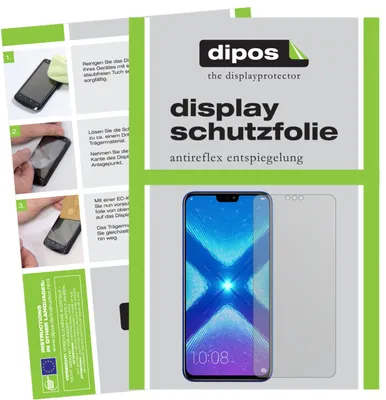 Produktbild von 2x Schutzfolie für Honor 8X matt Displayschutzfolie Folie Display Schutz dipos