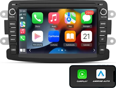 Obrázek produktu pro vhodné pro Dacia Duster Dokker Lodgy Captur 7" Android 13 Autorádio GPS Nav 2+64G Wifi BT DAB+