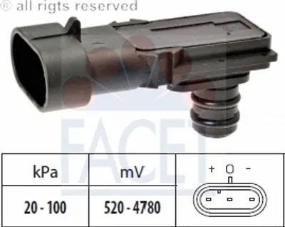 Produktbild von Facet Luftdrucksensor, Höhenanpassung  10.3023