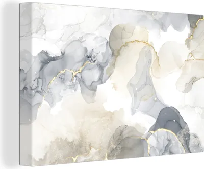 Zdjęcie produktu dla OneMillionCanvasses® - Obrazy na płótnie - 140x90 cm, Marmur - Złoty - Żółty, Dekoracja ścienna - Zdjęcie na płótnie - Obraz na drewnianej ramie