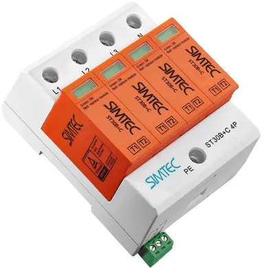 Zdjęcie produktu dla Surge Protector T1+T2 B+C 4P SIMTEC