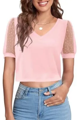 Immagine prodotto di Top estivo casual con scollo a V