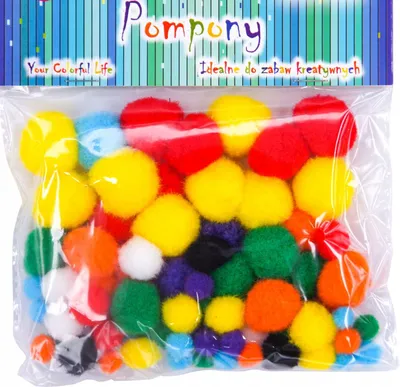 Obrázok produktu pre Akryl-pompóny, Farbmix 78 Stk.