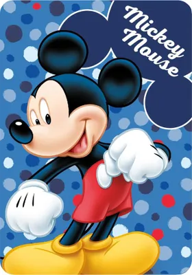 Immagine prodotto di FARO Coperta in pile Mickey a pois Poliestere, 100/140 cm