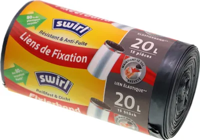 Obrázok produktu pre swirl® 4695 swirl® vložky do koša Fixačná páska vložky do koša 20,0 l 15 ks.