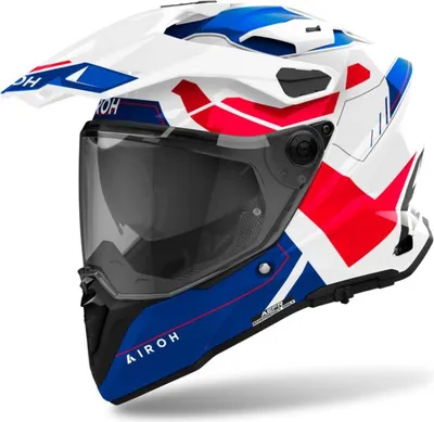 Image de Casque de motocross Airoh Commander 2 Reveal, blanc/bleu/rouge, L (59/60)