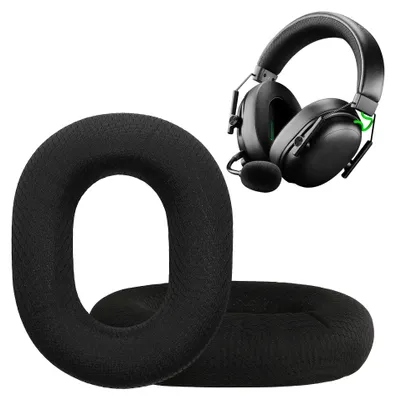Produktbild von kwmobile 2x Mesh Polyester Ohr Polster für Razer BlackShark V3 Pro Ohrpolster - Ersatz Ohrpolster - Kopfhörer Ersatzteile - Kopfhörer Ersatzpolster