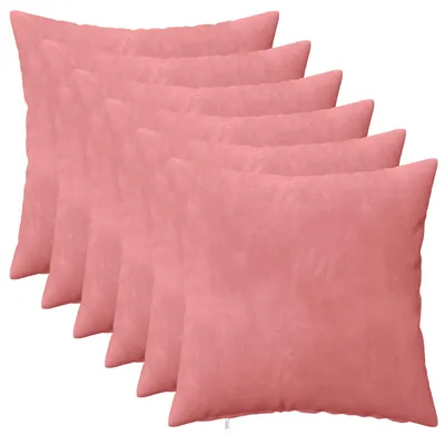 Immagine prodotto di vidaXL Cuscini con federe HEERLEN, 6 pezzi, rosa, velluto