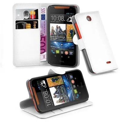 Obrázek produktu pro Cadorabo Case for HTC Desire 310 Protective Case in White Pouzdro na mobilní telefon s magnetickým zavíráním