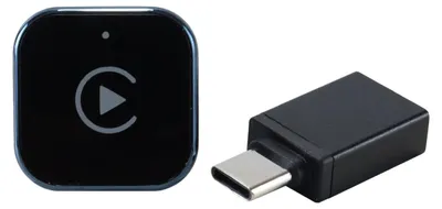 CarPlay-Adapter, USB, Android Auto, kabellos, 28 x 28 x 24 mm, schwarz