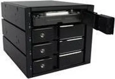 Produktbild von FANTEC BP-SA3141, 4x SAS/SATA 6G 3.5" HDD trägerlos in 3x5,25" Backplane Modul (2186)