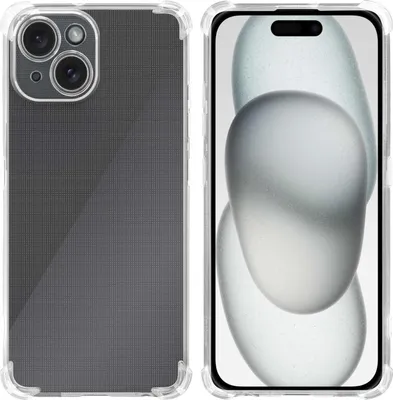 Produktbild von Cadorabo Hülle für Apple iPhone 15 PLUS in VOLL TRANSPARENT Schutzhülle aus flexiblem TPU Silikon Back Case Cover Etui Handy Hülle