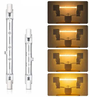 Produktbild von R7S Halogen Stablampe J118 100W 220-240V Dimmbar, R7s Röhrenlampe Warmweiß 2700K 360° Abstrahlwinkel für Deckenfluter Flutlicht Stehleuchte Wandlampe