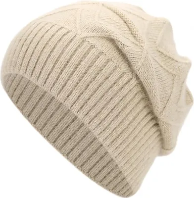 Produktbild von Herren Damen Strickmütze Wollmütze Winter Oversized Slouch Beanie Mütze Skateboard