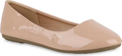 Produktbild von VAN HILL Damen Klassische Ballerinas Slippers Abend-Schuhe 840128, Farbe: Beige, Größe: 40