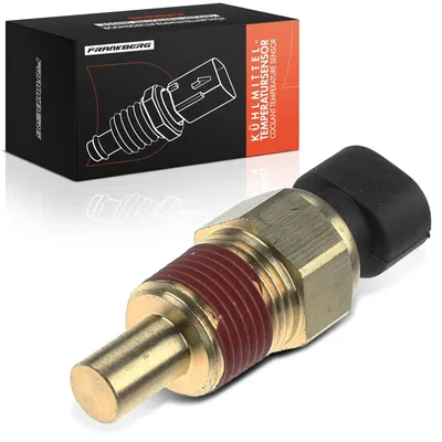 Immagine prodotto di Sensore di temperatura del liquido di raffreddamento - Sensore di temperatura motore - Compatibile con Alfa Romeo, Chrysler, Dodge, Fiat, Jeep, Lancia - 2 pin - Lunghezza 5,72 cm - Senza guarnizione - Codice OEM 5226374 33004281