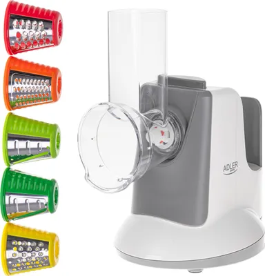 Image de Adler | Vegetable Slicer | AD 4815 | White/Grey | 150 W