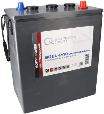 Zdjęcie produktu dla Q-Batteries 6GEL-240 akumulator trakcyjny 6V 240Ah (5h) 292Ah(20h) bezobsługowy akumulator żelowy VRLA