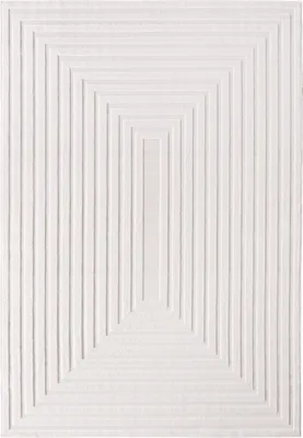 Produktbild von Teppium Indoor Outdoor Teppich wetterfest 3D Optik Skandinavisches Design waschbar wetterbeständiges Wohnzimmer Terrasse Grösse: 240x340 cm