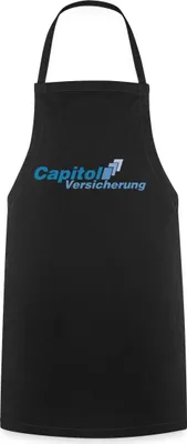 Produktbild von Spreadshirt Stromberg Logo Capitol Versicherung Kochschürze, One size, Schwarz