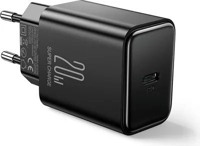 Produktbild von Joyroom JR-TCF06 20W PD USB C Ladegerät - Schwarz