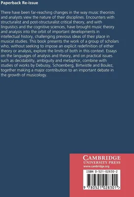 Produktbild von Theory, Analysis and Meaning in Music