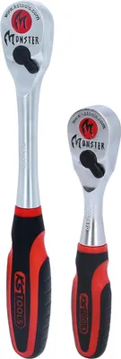 Produktbild von KS Tools Monster Umschaltknarren-Satz, 2-tlg 1/4 Zoll+1/2 Zoll