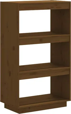 Obrázek produktu pro vidaXL Regál/rozdělovač pokojů medově hnědý 60x35x103 z masivního borovicového dřeva