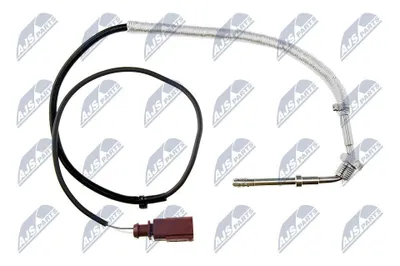 Produktbild von NTY EGT-AU-014 Abgastemperatursensor für AUDI A6 Avant (4F5, C6) 750mm