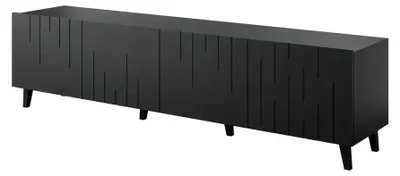 Zdjęcie produktu dla Szafka RTV BARI 200x42x52 czarna matowa