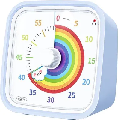 Produktbild von Schwarze visuelle Timer für Kinder und Erwachsene mit Hülle und Laufzeit bis 60 Minuten