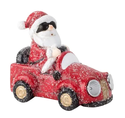 Produktbild von Nikolaus im Auto LED Scheinwerfer Weihnachtsfigur