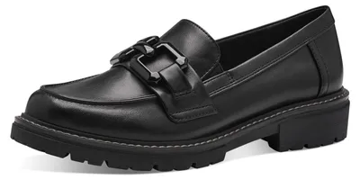 Produktbild von Jana Damen Loafer ohne Absatz Elegant Vegan, Black Nappa, 41