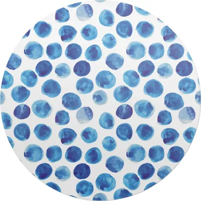 Produktbild von Aquarellpunkte – Bodenschutzmatte – Stuhlunterlage – Bürostuhlmatte – Rutschfeste Bodenmatte – Schutzmatte für Hartboden – fi 100 cm