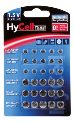 Produktbild von HyCell Knopfzellen-Set 1,5 V