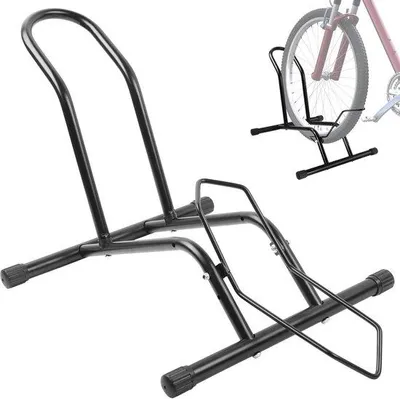 Produktbild von Freistehender Fahrradständer, Fahrradhalterung, Montagegestell für alle Fahrräder, 16-29 Zoll, Mountainbike, Rennrad, MTB, Schwarz
