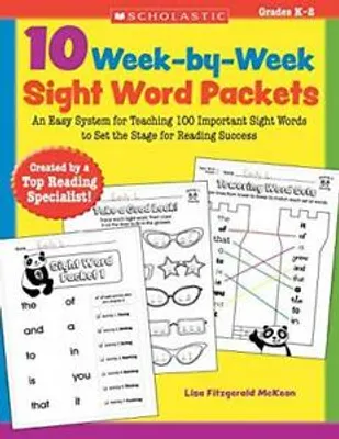 Productafbeelding van 10 Week-By-Week Sight Word Packets