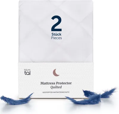Obrázek produktu pro Blumtal® prošívaný chránič matrace - certifikovaný Oeko-TEX, antialergický chránič matrace, chránič matrace lze prát v pračce
