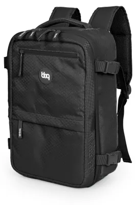Immagine prodotto di blnbag M6 - Zaino per bagaglio a mano 40x20x25 cm, Zaino da viaggio sotto il sedile Borsa da viaggio per laptop Zaino da viaggio per aereo Bagaglio a mano Ryanair Borsa da cabina Zaino da viaggio max 20L, Nero