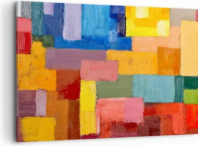 Produktbild von Bild auf Leinwand - Leinwandbild - Abstraktion modern - 100x70cm - Wand Bild - Wanddeko - Leinwanddruck - Bilder - Kunstdruck - Wanddekoration - Leinwand bilder - Wandkunst - AA100x70-3703