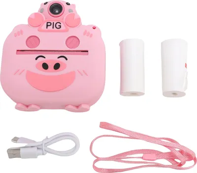 Obrázek produktu pro Fotoaparát pro okamžitý tisk, termální tisk bez inkoustu, HD 48 MP, digitální tisk kreslených filmů, s otočným objektivem pro cestování